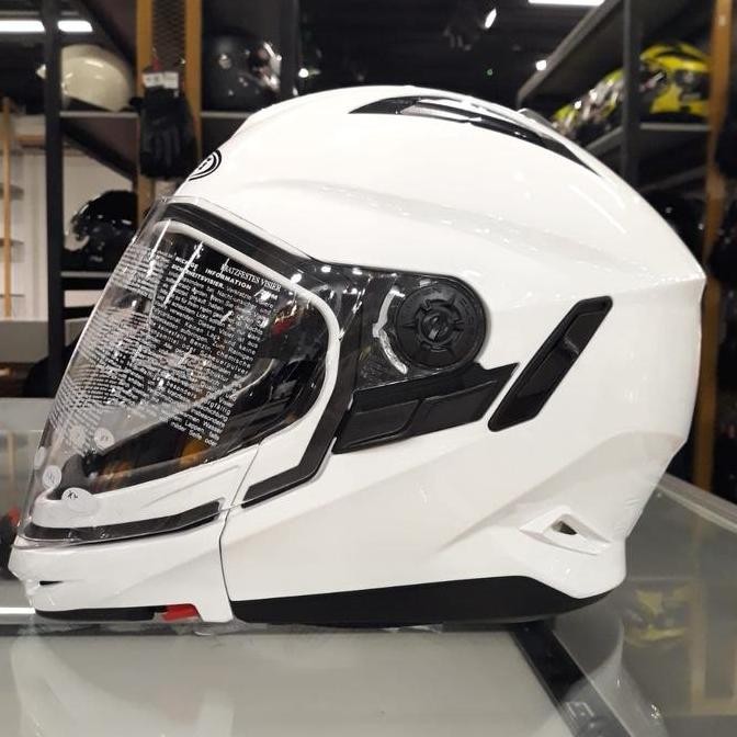BEBAS ONGKIR - ZS 613 C WHITE | HELM ZEUS MODULAR | HELM ZEUS FULL FACE | HALF FACE