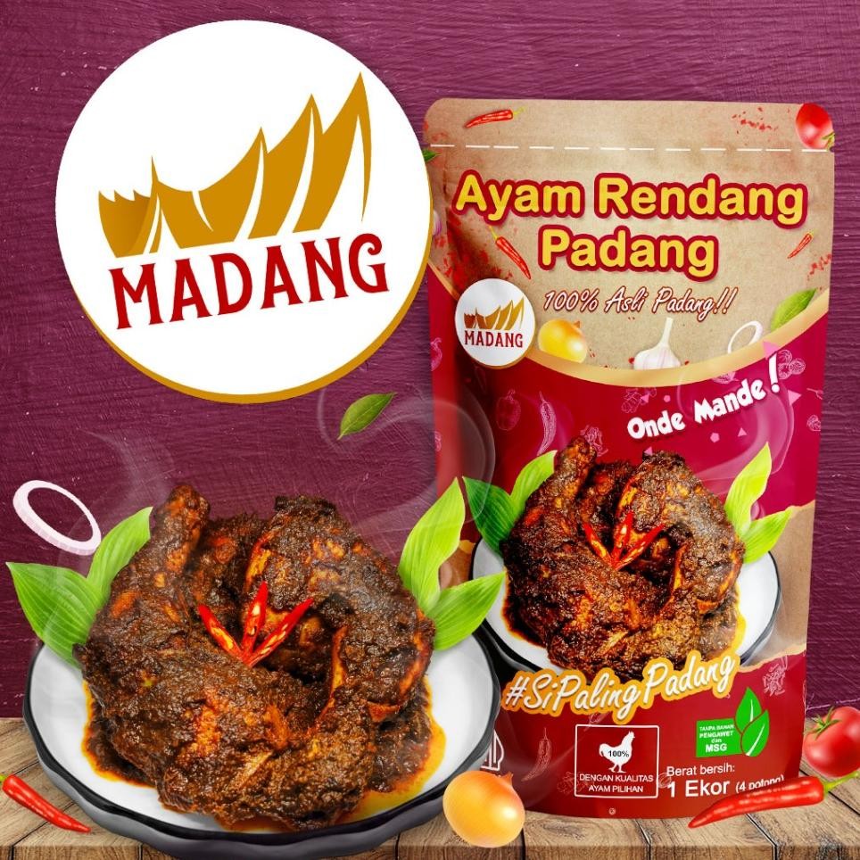 

Ayam Rendang Padang Ayam Bumbu Rendang Padang 1 Ekor Madang
