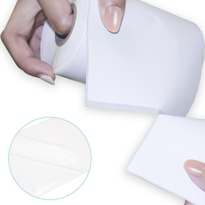 

Baru Label Sticker Bare 100X150Mm - Semicoated A6 Isi 500Pcs Printer Resi