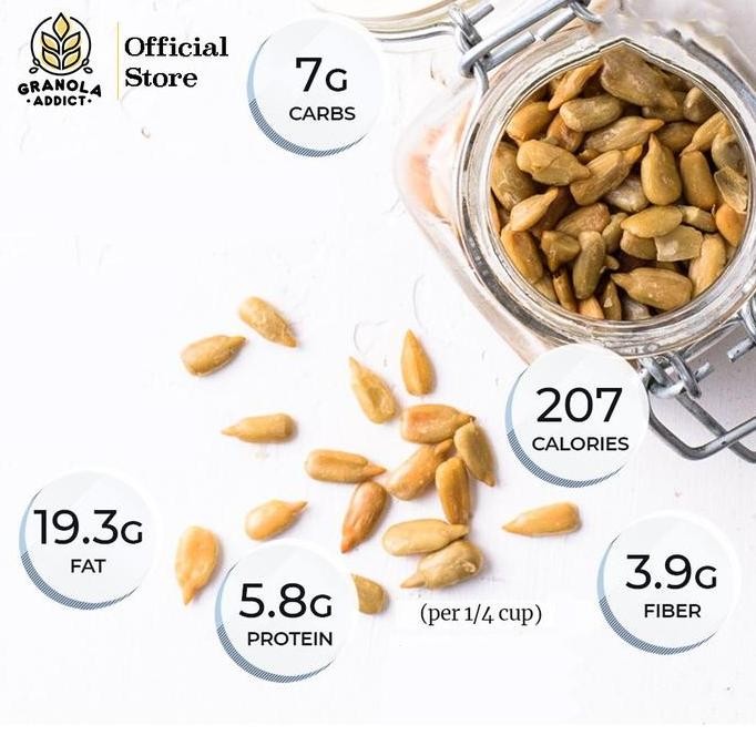 

Roasted Mix Sunflower & Pumpkin Seeds / Kuaci & Labu Panggang 1Kg #Gratisongkir