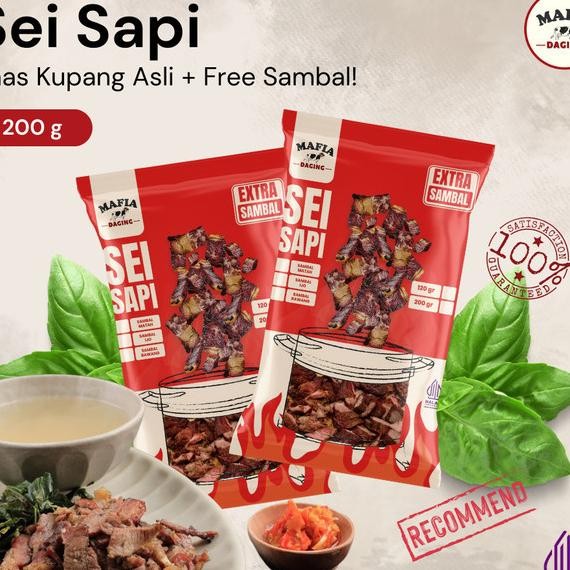 Sei Sapi Daging Sapi Frozen Food 200Gr