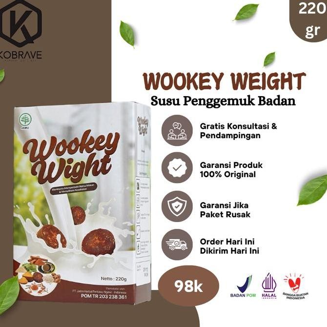 

terbaru wookey weight susu penambah nafsu makan rasa original & coklat