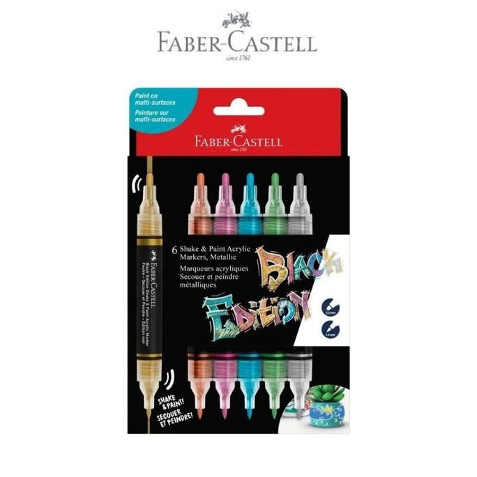 

FABER-CASTELL BLACK EDITION SHAKE AND PAINT ACRYLIC MARKER ORIGINAL DAN TERPERCAYA