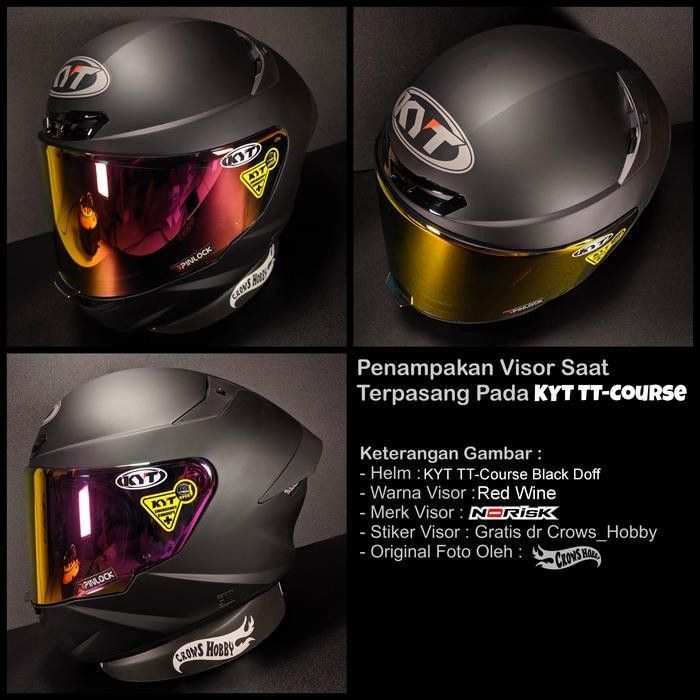 Visor Kaca Helm Iridium Venom Norisk Kyt Tt Course Ttc Original Dan Terpercaya