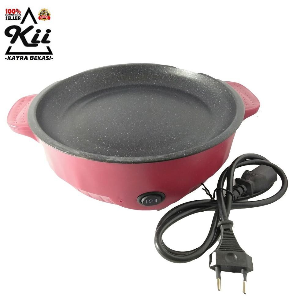 Murah Fry Disc Bbq Grill Elektrik 22Cm - Wajan Penggorengan Bbq Listrik 22Cm