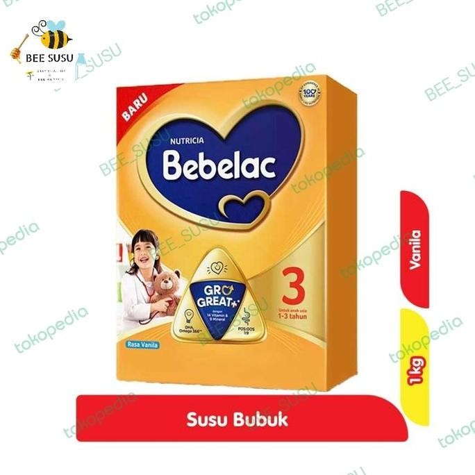 

terbaru bebelac 3 vanila susu formula 1000gr - sufor anak usia 1-3 tahun