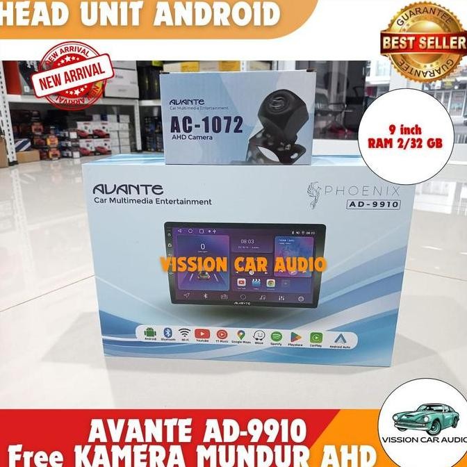 '' Head Unit Android Avante Ad-9910 9 Inch ''