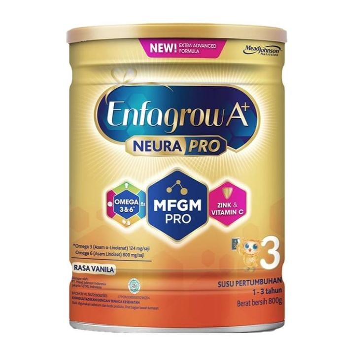 

terbaru enfagrow a+ 3 susu formula anak usia 1-3 tahun rasa vanila 800gr