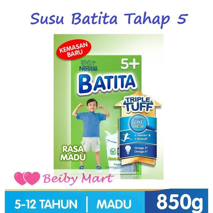 

terbaru batita tahap 5+ susu formula anak rasa madu 850g kemasan baru