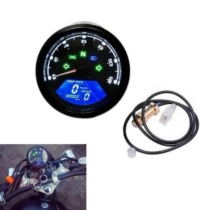 Speedometer Digital Tachometer Mobil Motor Rpm Gear Position Universal