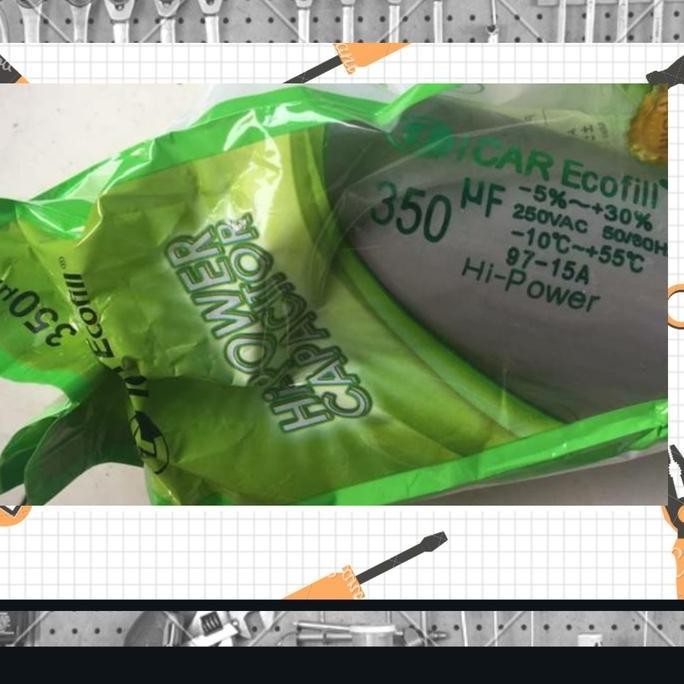 DISKON KAPASITOR 350UF MOTOR STARTING MESIN CUCI / KOMPRESOR