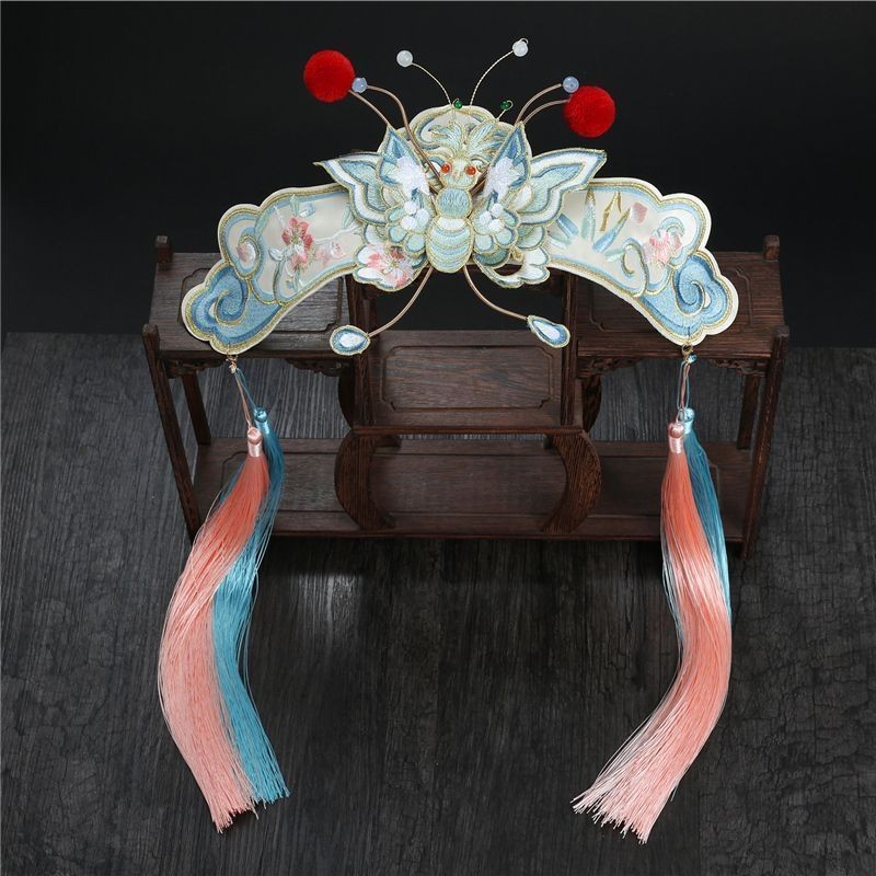 Aksesori Opera Peking Gaya Baru Pita Gaya Opera Pita Pita Kupu-Kupu