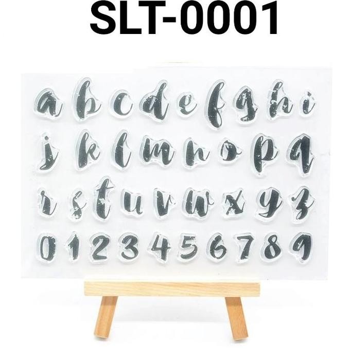 

Ready stock] SLT-0001 Stempel stamp cetakan silikon fondant cake huruf angka abjad