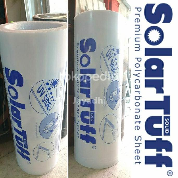 :<:<:<:<] Solartuff Flat 3mm x 20m ROLL - Transparent Roof Canopy Polycarbonate Sheet for outdoor us