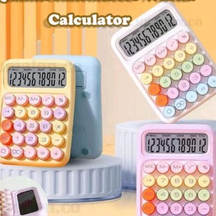

Toredo Korea Dopamin Kalkulator Warna 12Dis Display Besar Keyboard Dot Mekanik Tombol Besar Alat Tulis