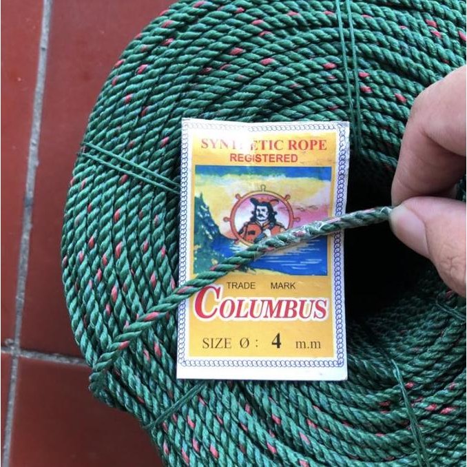 

Tali Tambang 4Mm / Tambang Pe 4Mm Columbus 150 Meter Kualitas Terbaik Harga Termurah