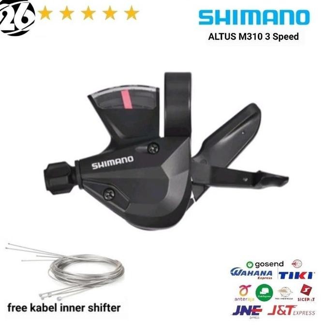 Shifter Sepeda Shimano Altus M310 3 Speed Operan Gigi Sepeda Shimano