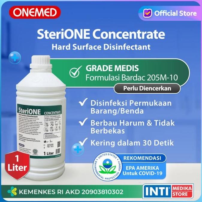TERMURAH - ONEMED - SteriOne Concentrate 1 liter | Desinfektan 1 Liter