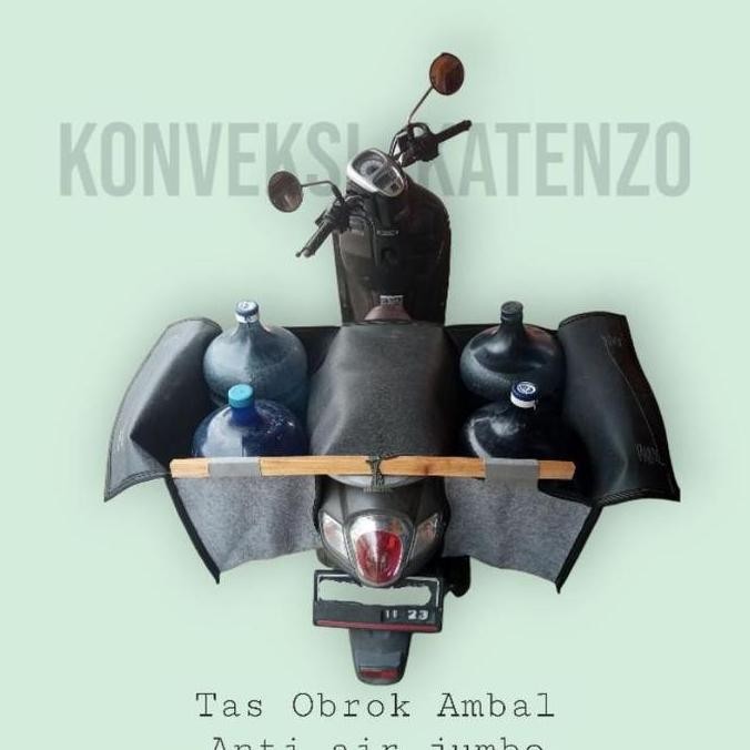 (TERMURAH) Tas obrok motor bahan ambal karpet mobil lapisan karet ukuran jumbo