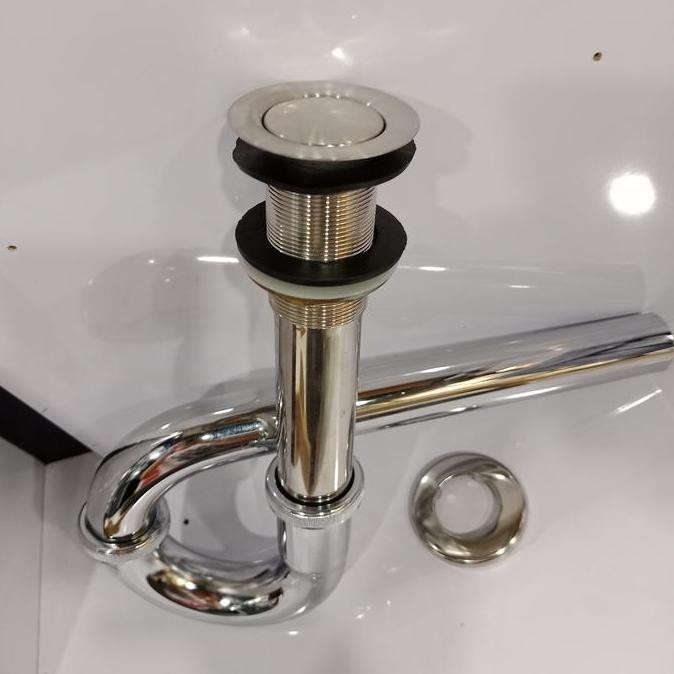 Kepala Avur Siphon Angsa Wastafel Sifon Afur Stainles