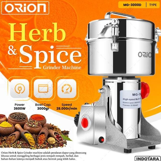 

Mesin Giling Bumbu Rempah/ Penepung/ Orion Spice Herb Grinder