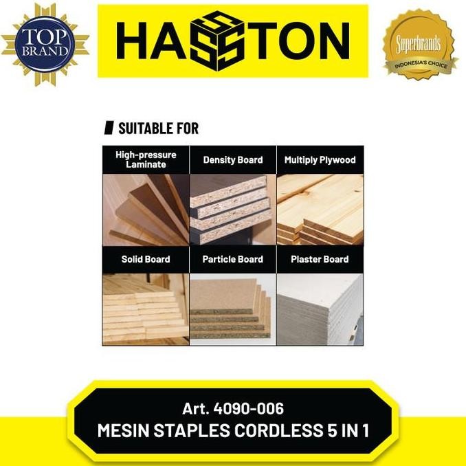 

Hasston Mesin Staples Cordless 5 in 1 / Cordless Staples Gun(4090)