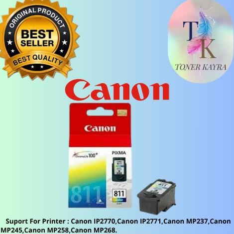 Terbaru PJ24 Tinta Printer Canon Pixma CL-811 Colour Original IP2770 Murah Murah