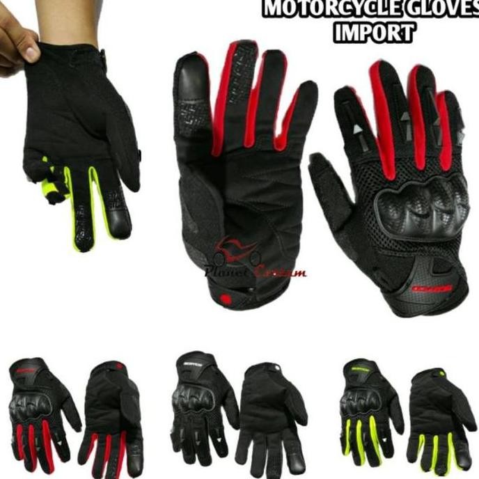 Sarung tangan motor terbaik bikers touring balap cross trail motocross mx adventure import original