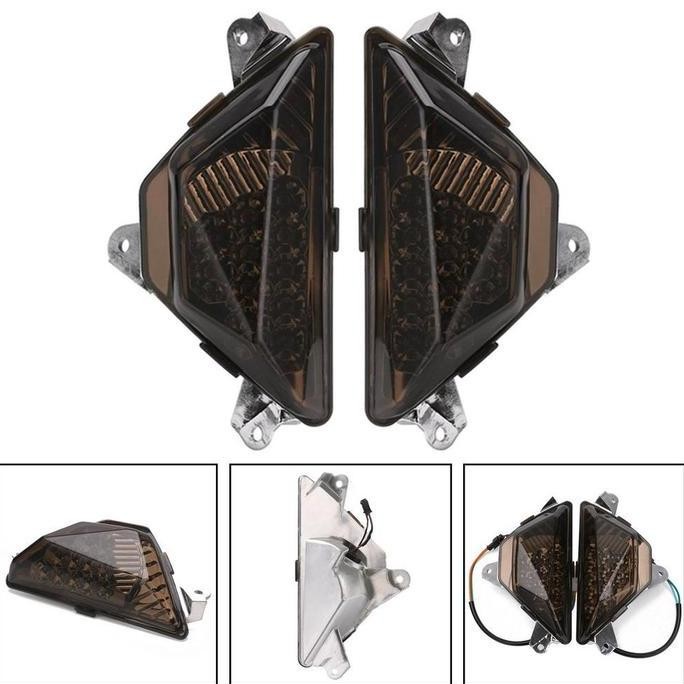 Lampu Sinyal Belok Depan LED Sepeda Motor untuk KAWASAKI NINJA 250 300 2013-2016