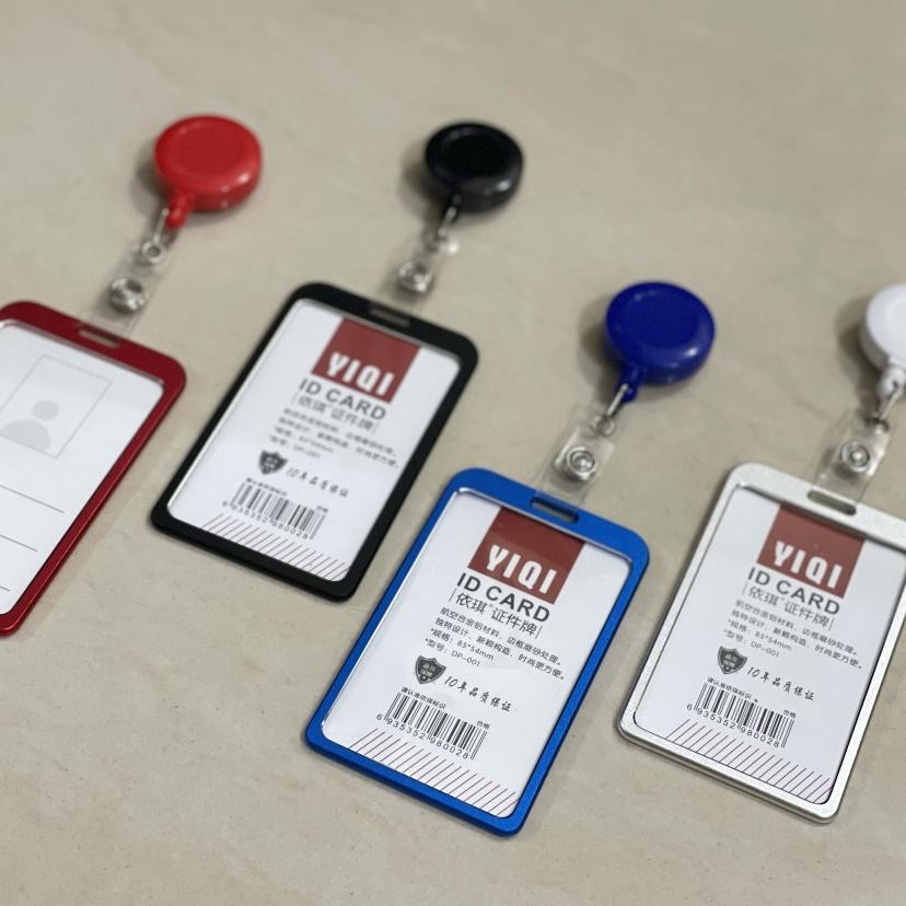 

Tempat Id Card Name Tag Casing Id Card Case Alumunium Besi Dengan Yoyo 1 Set Warna