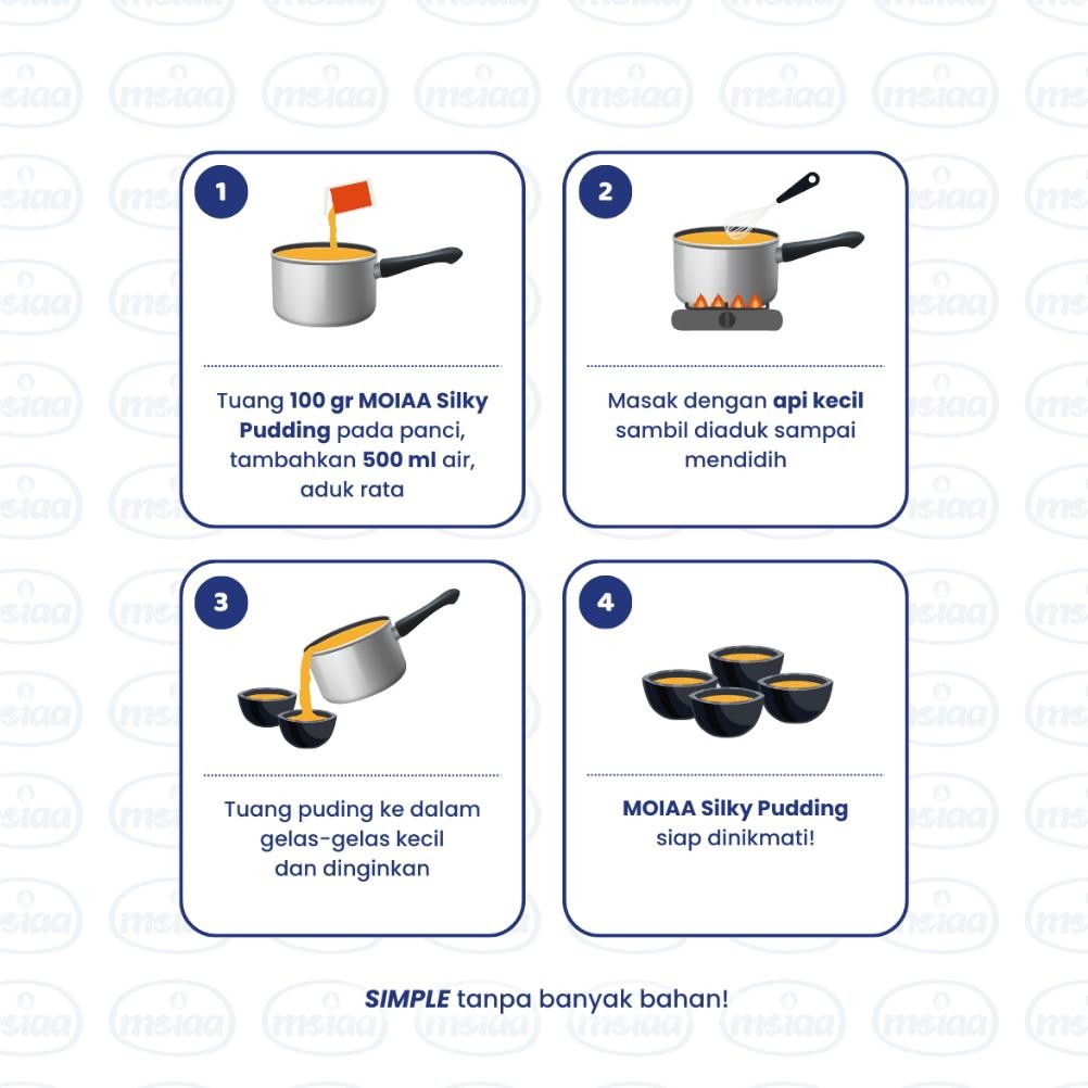 

MOIAA - Paket Hemat 12 - Silky Pudding MOIAA 500 gram isi 2pcs