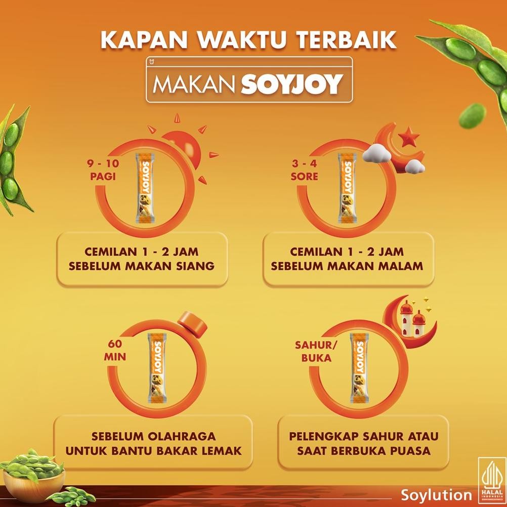 

SOYJOY Snack Bar Kedelai Lekker & Nuts 28gr - 2 Box (24 Bar)