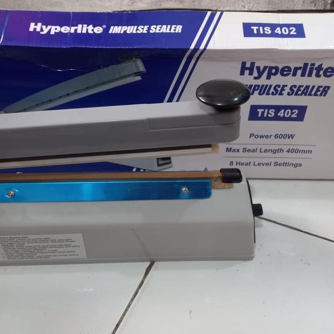 Hyperlite Mesin Press Plastik TIS 402 Impulse Sealer 40mm - Alat Sealer Vacuum 40cm untuk Pengemasan