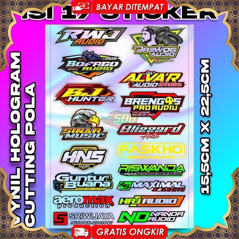 

Sale 8.8 Stiker Hologram Sound System Cutting Isi 17 Qe08