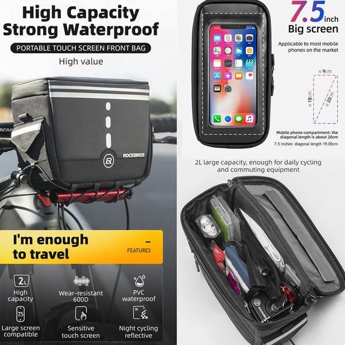 Rockbros B79 Tas Depan Belakang Sadel Sepeda Lipat Mtb Waterproof