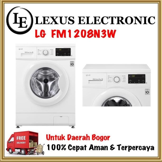 TERBARU - MESIN CUCI LG | MESIN CUCI FRONT LOADING - 8kg | FM1208N3W | FM-1208