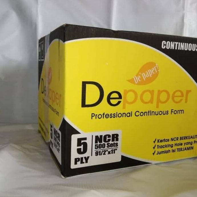 

TERBARU - Continuous Form De Paper 5 Ply Full (Warna)