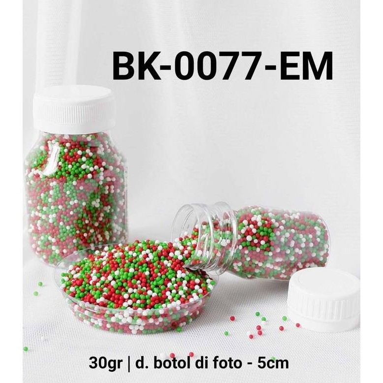 

$$$$] BK-0077-EM Sprinkles sprinkle sprinkel 30 gram mutiara warna warni