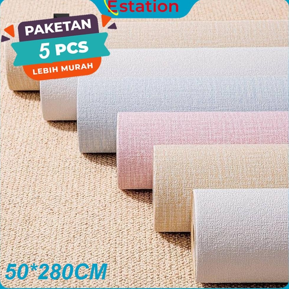 PAKET 5 Roll Wallpaper n 5 Roll Wallpaper Dinding Dekorasi Kamar Wallpaper Dinding n