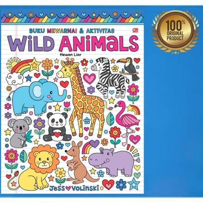 

Buku Mewarnai & Aktivitas - Wild Animals ( Hewan Liar ) KS