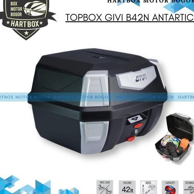 Box Motor Givi B42 Antartica Terbaru Motor Top Cases Givi B 42 N