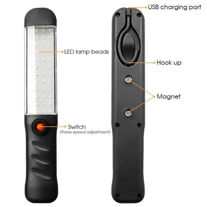 :=:=:=:=] Lampu Led Emergency Lampu Kerja Emergency USB Charger