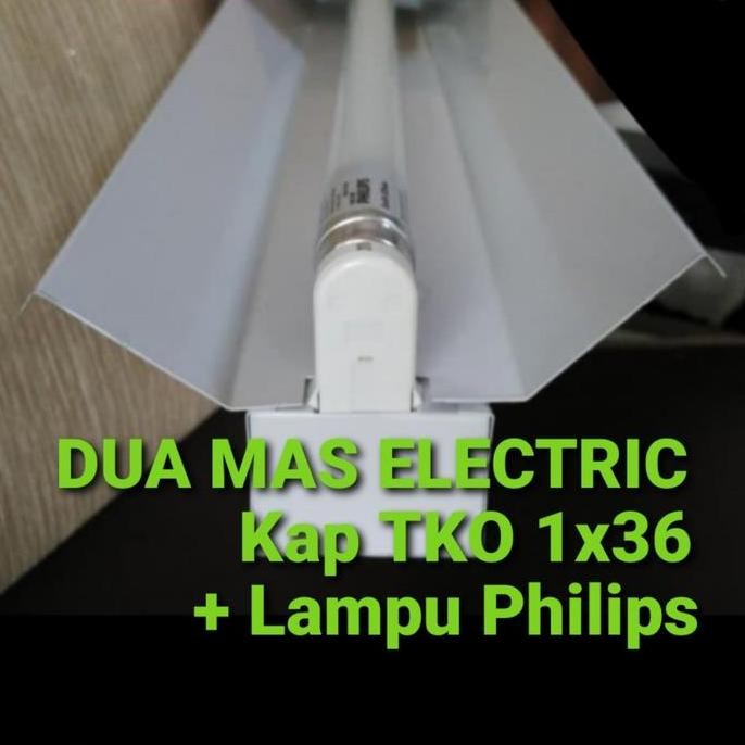 Kap Lampu Tko Set 1X36/1X16Watt Housing+ Neon Tl Philips Led 16Watt