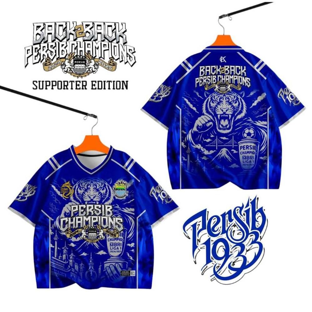 Jersey Persib Champion Anak 2-12 Tahun/BajuBola/Fashion/PersibJuara/OOTD/SkenaOutfit Nugi