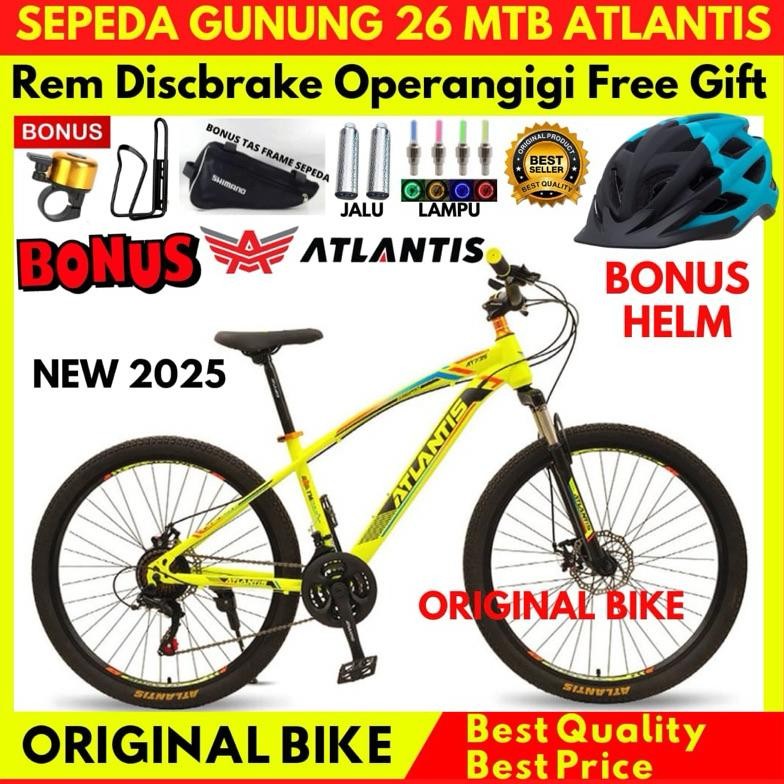 Sepeda Gunung 26 MTB Atlantis 730 Rem Cakram New Nugi