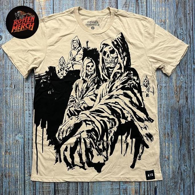 Promo Kaos T-Shirt Band Avenged Sevenfold A7X World Nfc - 2023 Tour Healing The World Official Merch