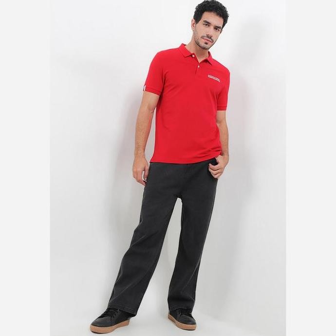 Grosir Giordano National Day Polo Pria Merah