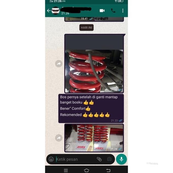 Paket per keong JAMEX All new rush Depan belakang Empuk