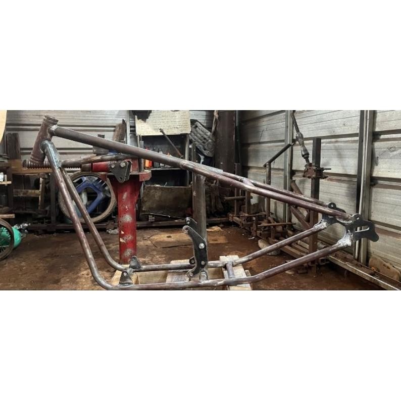 Ready Stok - Rangka Chopper Dudukan Mesin Scorpio Binter  Gl Tiger Engine Monting Costome