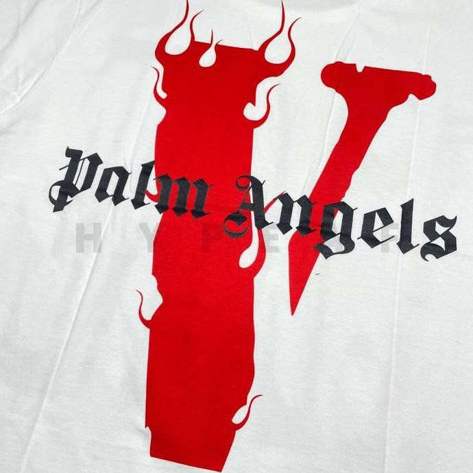 Sale Vlone X Palm Angels Short Sleeve Tee [100% Authentic]